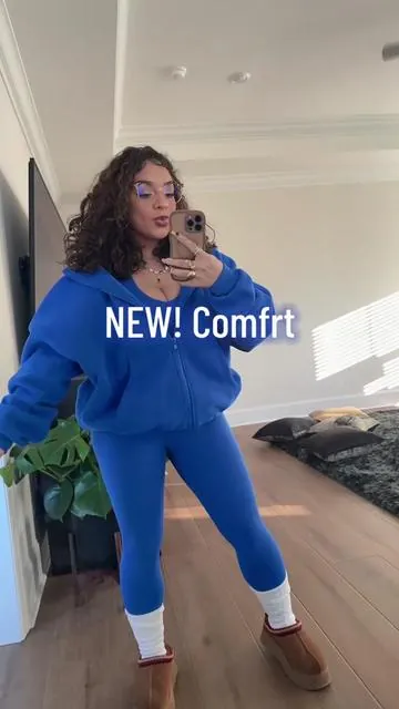 NEW! ComfrtCore Collection 😍👏💙 workout fits finna go crazy #comfrt #comfrtclothing #comfrtleggings @Comfrt #tiktokshopcreatorpicks #gymfit 