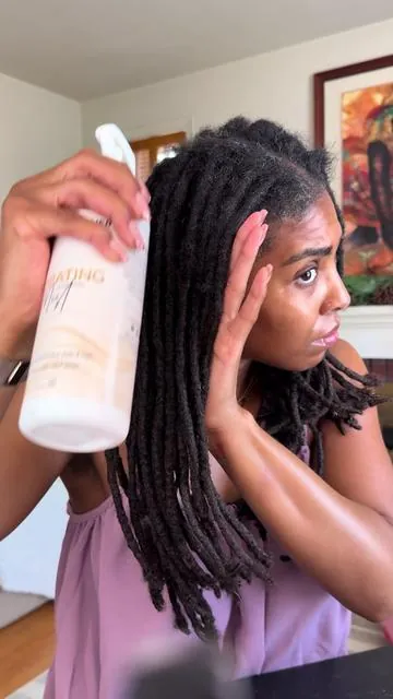 If you’re always asking “what’s in it?” — here you go. 📋 This Hydrating Hair Mist by @Bask and Lather Co is made with purified water, aloe vera, avocado oil, grapeseed oil, glycerin, rosemary, lavender, and lemongrass to hydrate hair and soothe a dry scalp. I use this on my locs to keep them soft, moisturized, and buildup-free, especially in colder weather. Great for loc care, dry hair, and lightweight hydration. 💦 #baskandlatherco #dryhair #locmaintenance #naturalhairproducts #tiktokshopcreatorpicks 