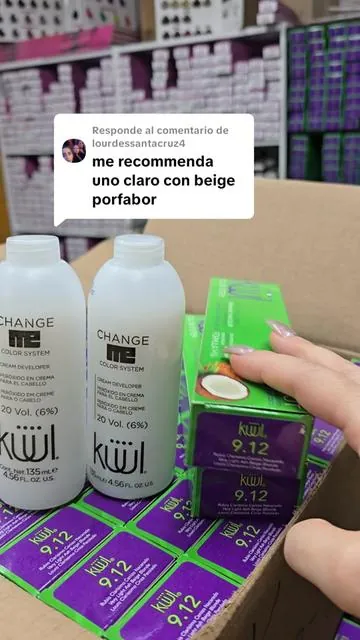 Respuesta a @lourdessantacruz4 ✨ Combo profesional KÜÜL ✨ 2 tintes + 2 peróxidos para un color perfecto desde la raíz hasta las puntas 🎨 ✔️ Cobertura total de canas ✔️ Color intenso y uniforme ✔️ Brillo y duración profesional ✔️ Ideal para estilistas y retoques en casa 💡 Elige tus tonos favoritos y el volumen de peróxido que tu cabello necesita. 🛒 Disponible ahora – envío rápido en USA #Kuul #TinteKuul #ComboKuul #ColorProfesional #TikTokShopStockUp 