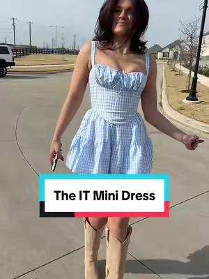 Replying to @Stephanie Carter1009  I know my man loves a mini sundress and the gingham is the perfect pattern. #minidress #sundress #ginghamdress #edikted 