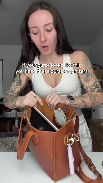 these are SO smart for the messy purse girlies!! #purses #pursetok #bags #organizers #bagorganizer  Purse pocket inserts, bag organization inserts, purse organizers, purse inserts, Portland leather bag inserts
