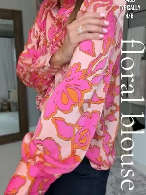 #floralblouse #blouse #fashionover40 #fashionover50 #workwear 