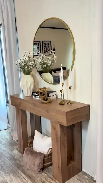 Decoración para el hogar mesa para la entrada del hogar #homedecor #cozyathome #tiktokshopjumpstartsale #newyearnewme 