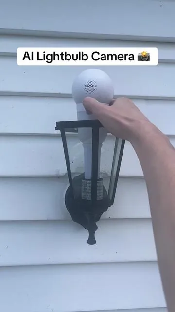 Secure your home with these high quality cameras ! #ai #camera #lightbulb 