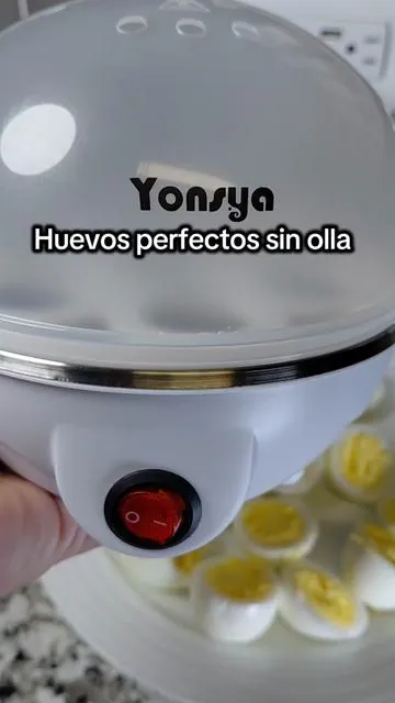 Cocedor eléctrico para  7 huevos. Fácil de usar, sin estar vigilando la estufa. Perfecto para desayunos. Lo encuentras en mi TikTok Shop. #cocedordehuevos #huevosalvapor #desayunosrapidos #cocinafacil #tiktokshop 