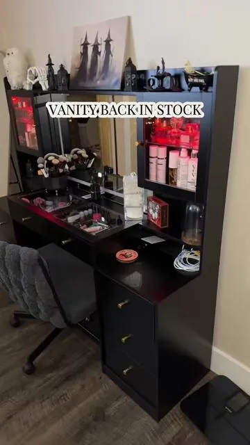 Don’t miss out on this vanity restock!  #vanity #vanitytour #vanitymakeup #vanityorganization #vanityroom @Apricit 