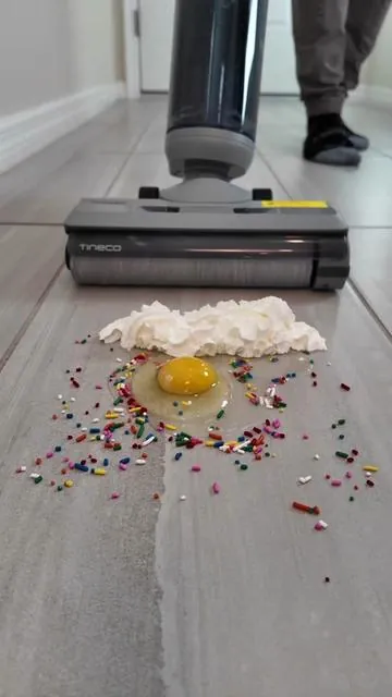 This Self Cleaning Wet and Dry Vacuum Cleaner by Tineco mops and Vacuums all at the same time and super powerful #wetanddryvacuum #floormop #tineco #cleaning #qvc 