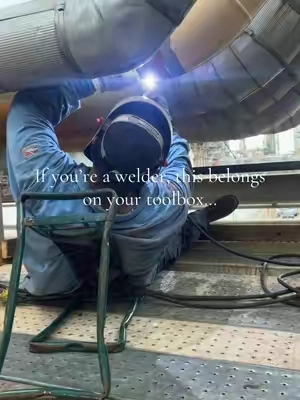 Welders back saver 👨‍🏭🔥 #bluecollar #welder #welding #weldschool #fyp @Alex Vasquez 