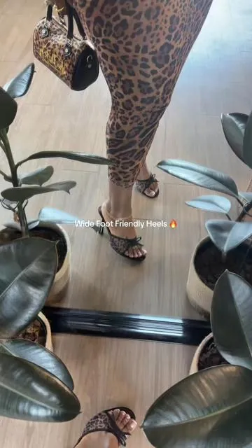 Wide foot approved ✔️ Easy to walk in ✔️ Classy ✔️ Linked 🛒 #tiktokshopcreatorpicks #leopardprint #widefootfriendly #heels