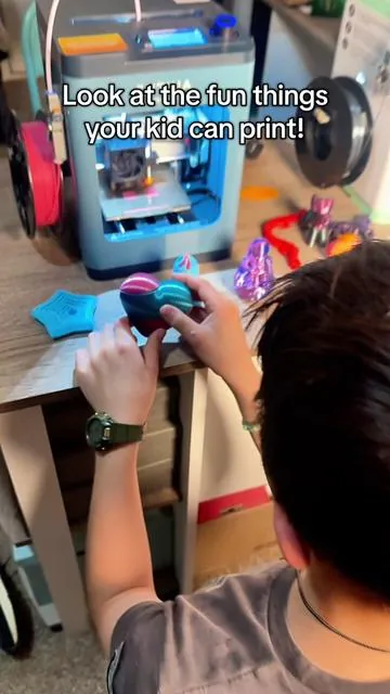 They will love picking designs and watching them print! #stem #entina #3dprinting #entina3dchallenge #lifehacks