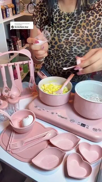 Respuesta a @verosworld23 Cocina eléctrica Montesori realista de doble hornilla con accesorios para que los niños desarrollen sus habilidades motoras y se diviertan cocinando como adultos #KidsKitchen #PretendPlay #ToyKitchen #tiktokshopcreatorpicks