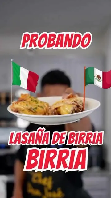 Probando Un Combinación Italiana 🇮🇹 Y Mexicana 🇲🇽 “Lasaña 🍝 De Birria 🌮” Video De: @robegrill Gracia Por El Video: @robegrill  Gracia Por El Video: @Yesminvanessa 