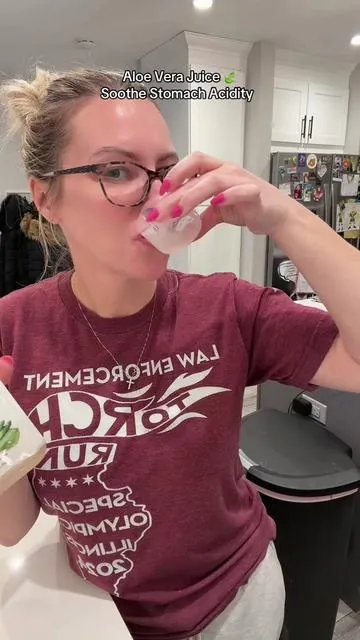 Aloe vera juice is one of my go-tos for soothing gastritis, calming stomach acid, and helping with reflux. It’s gentle, hydrating, and many people use it to coat and comfort the digestive tract when things feel inflamed @AloeCure #aloeverajuice #guthealthsupport #refluxtips #gastritisrelief #digestivehealth