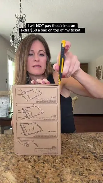 Compressed vacuum sealed bags for vacation is the way to go! Carry on only 😉 @@Vacbird##carryon##vacuumseal##traveltips##tiktokshopcreatorpicks##tiktokshopstockup