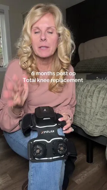 This is an absolute must have if your going to be having or have had a tkr. It’s chargeable and was instantly cold and jus as quick you can out the heat setting on. So if you are still needing to ice this works, if your at the point where you need heat, this is amazing! #tkr #totalkneereplacement #kneesurgery #surgery  #painrelief 