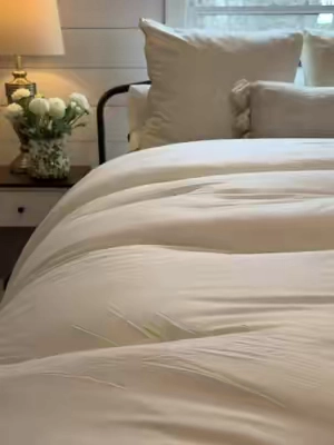 a literal dream✨☁️ the softest, plushest, double stuffed marshmallow comforter, that will turn any bed into a the coziest retreat. I’ve never felt anything like this before 😍 @Mellow Sleep #bedding #sleeptok #bedroominspo #comforter #bedroomdecor 