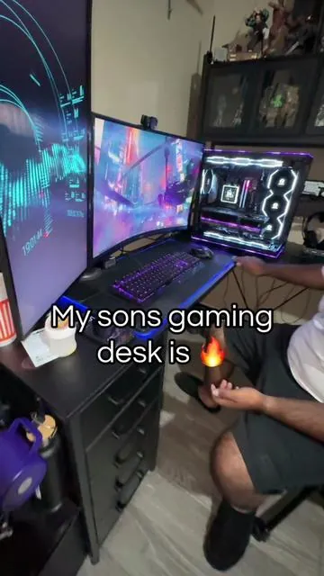 🚨Price Drop🚨 this gaming desk has awesome features and can be built 4 different ways @Sikaic Furniture US #gamersoftiktok #gamingdesk#gamingsetup#lshapeddesk