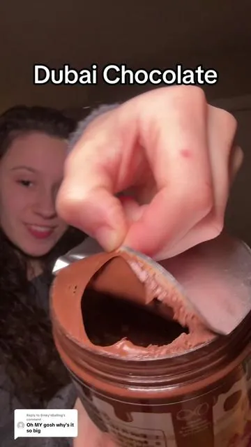 Replying to @Binky’sBalling dude I'm so glad I got the big one because it is DELICIOUS #fyp #dubaichocolate #eating #snack 