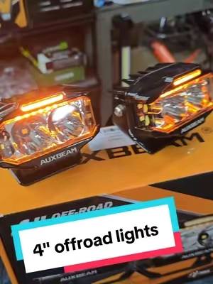 4" v-series auxbeam offroad lights with dress and amber lenses  #offroad #4x4 #truck #tiktokshopcreatorpicks #tiktokshopstockup @Auxbeam @Auxbeam_official @Auxbeam 