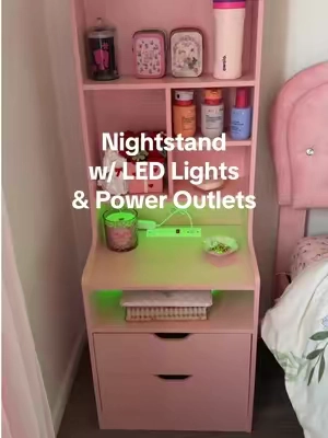 #nightstand #bedroomfurniture #furniture #pinkfurniture #drawers 