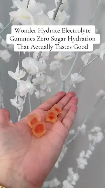 These Wonder Hydrate Electrolyte Gummies are zero sugar but still taste amazing. Packed with magnesium, potassium, zinc, calcium, Himalayan pink salt, and vitamin C for hydration and recovery without sugary sports drinks. Such an easy on the go option. #WonderHydrate #ElectrolyteGummies #HydrationSupport #Wellness #electrolytes 