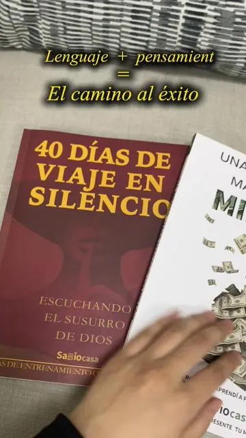 🌟 Un pensamiento, un lenguaje; el camino al éxito necesariamente requiere su apoyo. #sabiocasa#money #million #books#40DíasDeTransformación #devocional.#tiktokshopjumpstartsale #Tiktokshopstockup