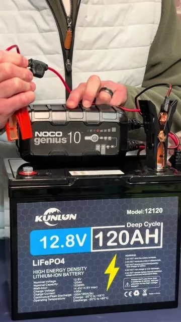 Genius 10 Amp Battery Charger #tiktokshopstockup #battery #batterycharger 