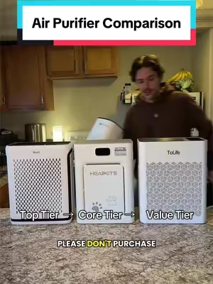 I wish someone made a video like this before I purchased an air purifier 😭 #airpurifier #tolife #levoit #heapets 