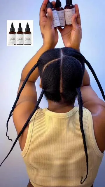 Haircare Rosemary Mint @Bask and Lather Co #oil #baskandlather #tiktokshop #fyp #hairroutine 