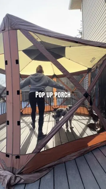 I Can’t wait for summer! #popupporch #popuptent #popupgazebo #camping #tiktokshopcreatorpicks 
