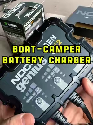 Repairs weak and aging batteries, charges dead batteries, and maintains top performance so your boat is ready to go when you are. This is the last battery maintainer you’ll ever need #onboard #battery #charger #boat #camper 