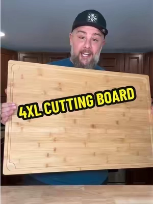 maybe I didn’t order the wrong size after all #cuttingboard #bamboocuttingboard #woodcuttingboard #smallkitchen #tiktokshopcreatorpicks 