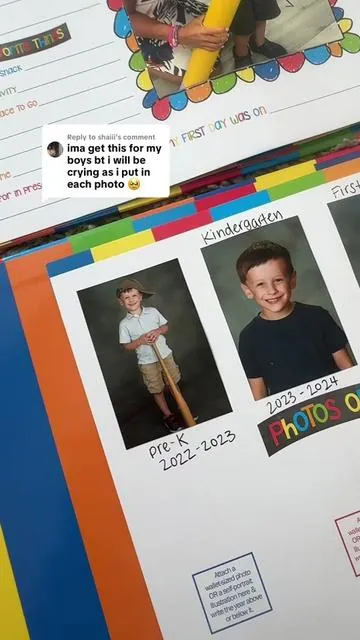 Replying to @shaiii the sweetest school scrapbook! #schoolscrapbook #tiktokshopspringglowup #tiktokshopcreatorpicks #tiktokshopstockup #memorylane 