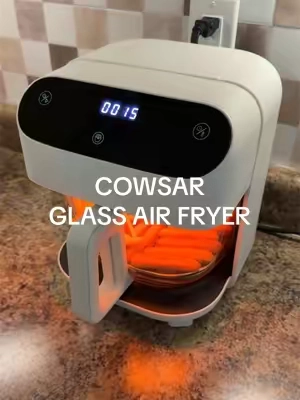 And she’s so dang cute 😩  #cowsar #cowsarairfryer #glassairfryer #8in1airfryer #nontoxiccooking 