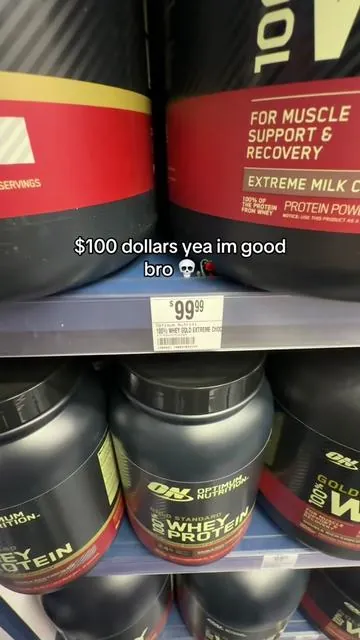 Legit just way cheaper here bro 💀 #protein #proteinpowder #sale #gym #discount