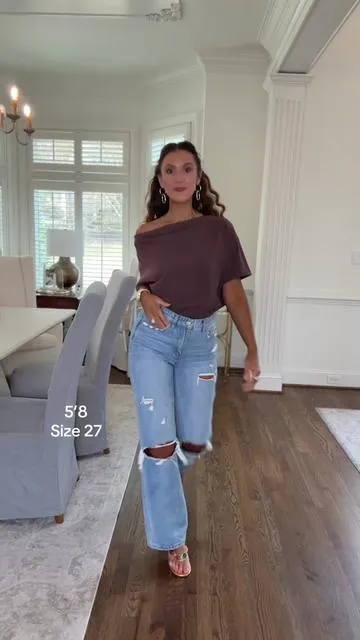 My best selling and favorite jeans now come in a dark wash! Tall girl friendly and so flattering! I am 5’8 wearing my true to size 27. #jeans #denin #tallgirljeans #cutejeans #wildoakboutique @Wild Oak Boutique 