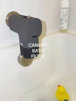 Same filter, just a new look 🖤 Obsessed with this new Slate color in the Canopy baby bathtub filter 🛁 Other cute colors available too!! If you’ve been wanting to filter your babies bath water this is your sign to grab this bath water filter! On sale for a limited time! #babybathfilter #bathwaterfilter #bathessentials #tiktokshopcreatorpicks #tiktokshopstockup @GetCanopy    on sale at the time of this video 2/26/26 and may end at any time 
