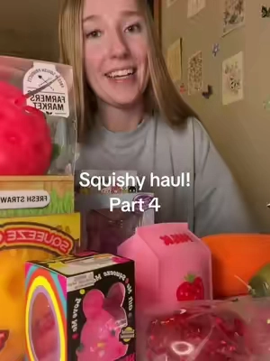 Squishy haul part 4! #squishy #fidget #asmr #cheese #toy 