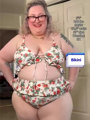 XXS-5X V-neck Bikini Swimsuit ✨ #plussizeswimsuit #twopieceswimsuit #swimwear #tiktokshopstockup #tiktokshopspringglowup 
