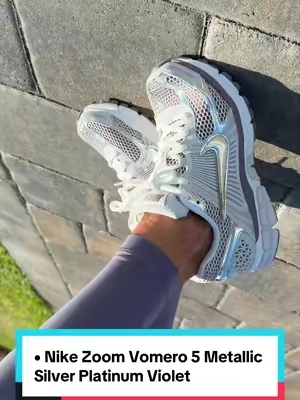 Nike Zoom Vomero 5 Metallic Silver Platinum Violet #NikeZoomVomero5 #WomensSneakers #TrendingSneakers #tiktokshopcreatorpicks #sneakerhead 