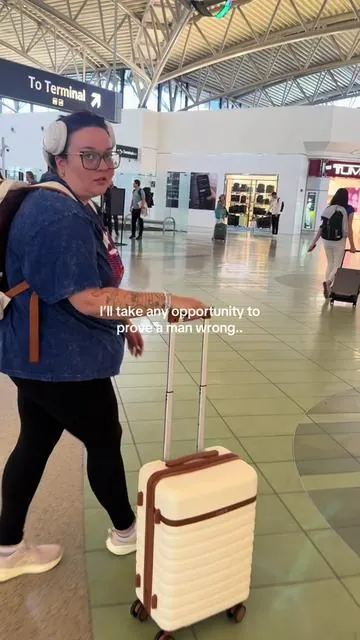 Not him telling the planner that she didn’t plan accordingly 😮‍💨 #travel #carryon #flying #flyinghacks #tiktokshopstockup 