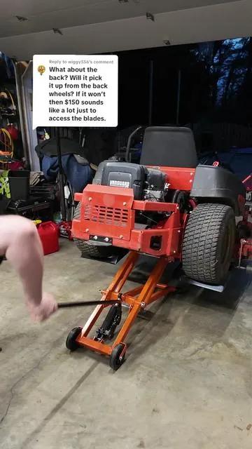 Replying to @wiggy556 #vevor #mower #lift #mechanic #fyp 