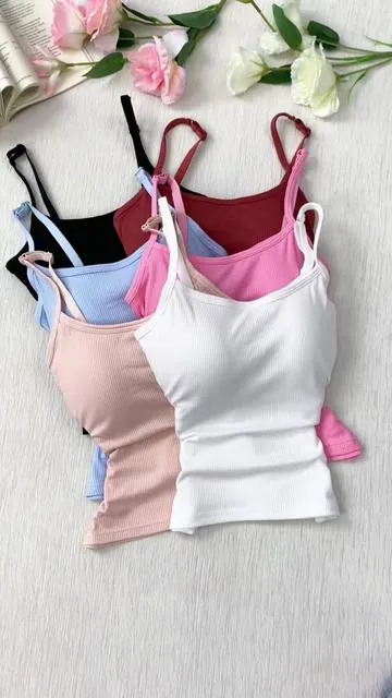 Ribbed texture + adjustable straps = comfy & versatile.👀✨☁️#spotlightfinds #tiktokshopjumpstartsale #camitop #underwear #ribbed 