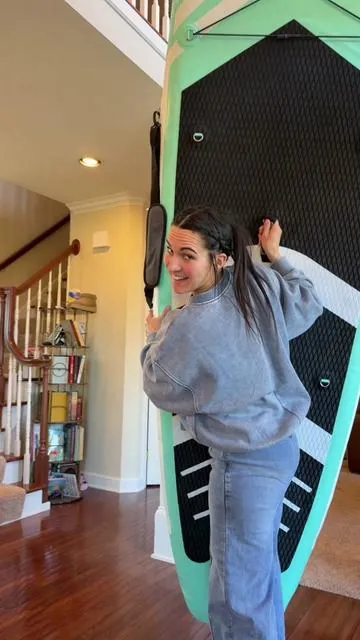 I’ve wanted a paddle board for years but could NOT justify $400–$500. Found this one for under $150 and I’m honestly impressed. It’s 11 ft, super wide, holds up to 350 lbs, and comes with everything you need. If you’ve been wanting one for lake days with your kids… I’m looking out for you. 🤍 Linked it before the price changes. #paddleboard #paddleboarding #paddleboards #paddleboard_adventures #summerfun 