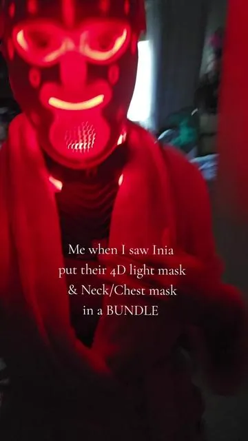 Inia Glow 4d Light Mask AND the Inia Glow Neck/Chest red light therapy masks now in a BUNDLE TOGETHER  #iniaglow #redlighttherapy #skincaretips #skincareroutine #beautyhacks @INIA BeautyCraft 