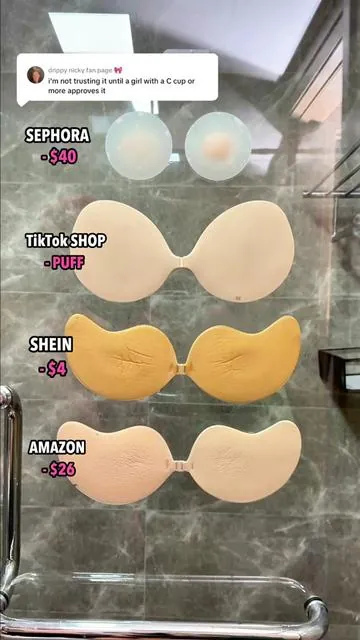 PUFF cleavage bra is what every girl needs in their life. #stickybra #puffstickybra #pushupstickybra #tiktokshopcreatorpicks #tiktokshopblackfridaysale