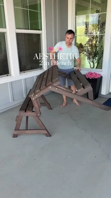 See all the colors here! This 2 in 1 bench is perfect for patio furniture or porch furniture #tiktokshopcreatorpicks #porchfurniture #porchdecor @Best Choice Products, Inc. 