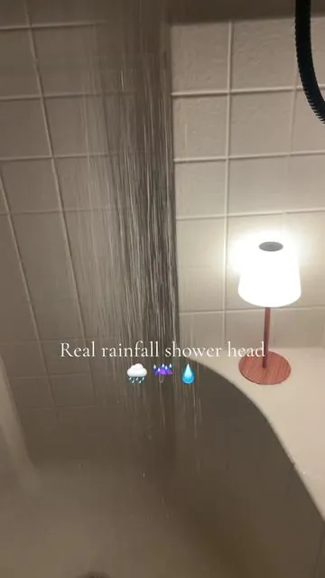 If you’re looking for a real rainfall showerhead, this is the one that you want as a 13 inch head and is adjustable. It also has an additional extra sprayer and you can use both at the same time.  #shower #tiktokshop 