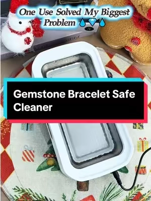 Ultrasonic Cleaner: Remove Oil & Grime From Everyday Bracelets! 🧴🧼 #OilRemoval #EverydayJewelry #GrimeFree #BraceletCare #CleanEssential
