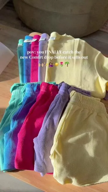 This one was meant for you! 🙌🏼🌷✨ . . . comfrt comfort sweat set hoodie shorts discount code 2026. limited edition spring waffle pastel collection from comfrt. comfrt honest review. casual outfit ideas. outfit aesthetic. casual fashion. affordable outfits. #comfrt #comfrtclothing #matchingset #sweatset #springfashion @Comfrt 